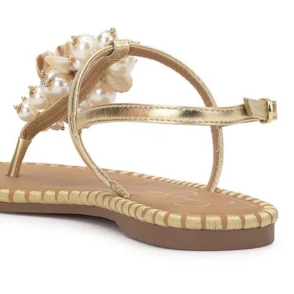 Seashell & Pearl T-strap sandals Jessica Simpson - Picture 4 of 8
